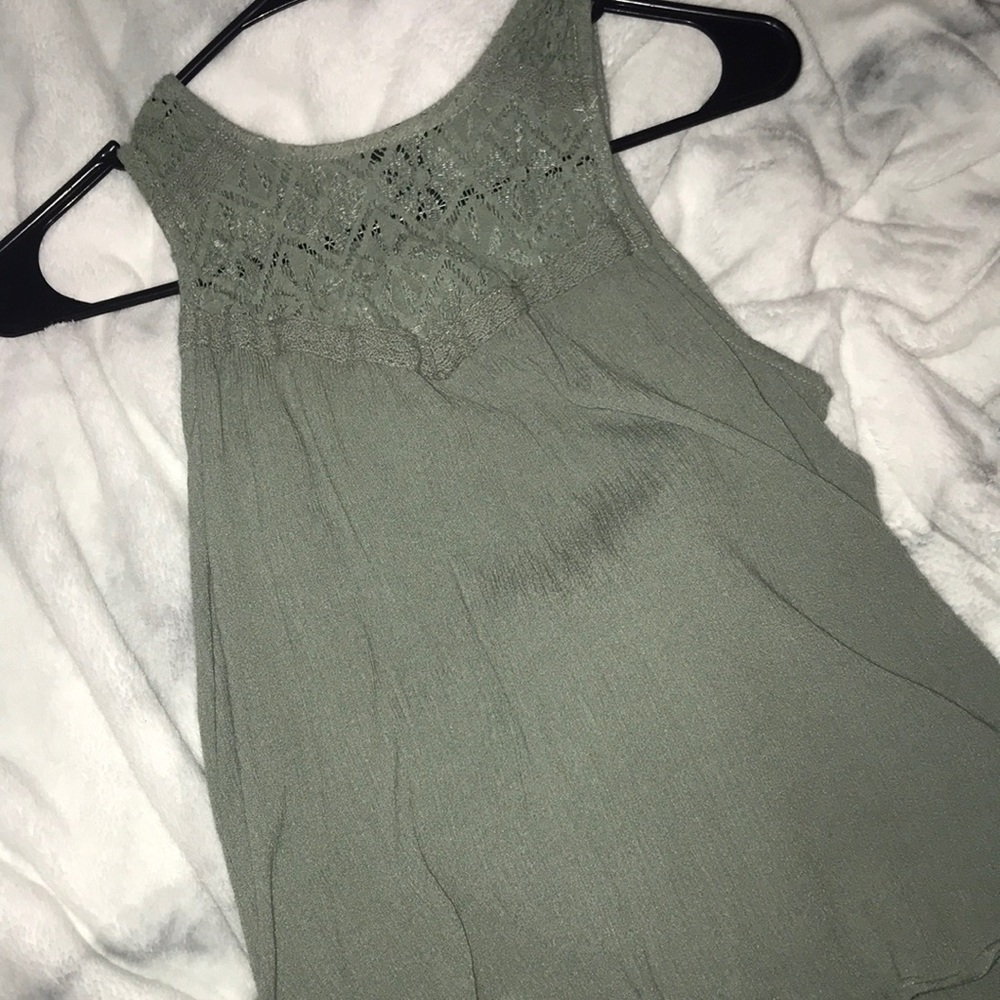 Green tank top